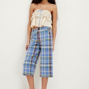 Free People Bay Course Straight Cropped Pants Size 10